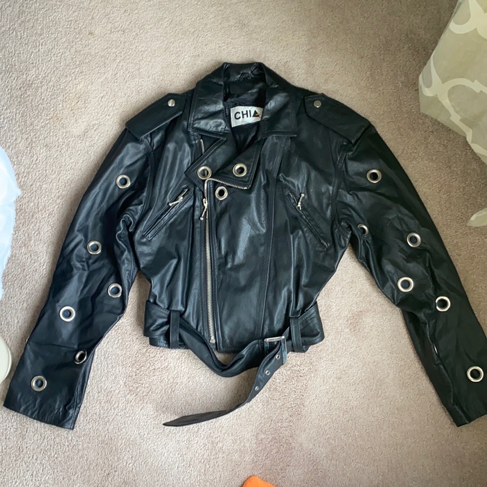 GUC leather jacket